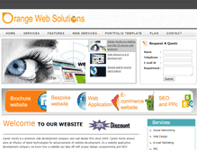 Tablet Screenshot of orangewebsolutions.com